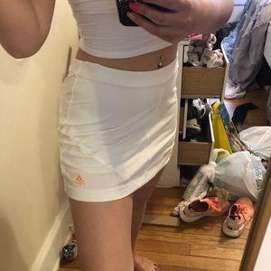 Adidas white tennis skirt